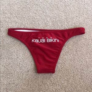 red kauai bikini bottoms